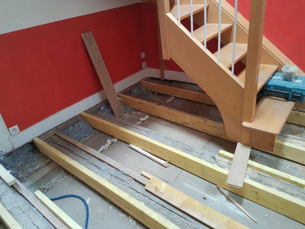Pose de parquet à Saint-Martin-d'Hères
